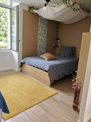 Un ou plusieurs lits dans un hébergement de l'établissement La Grelauderie 7
