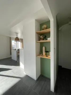 Cuisine ou kitchenette dans l'établissement Villa Rompsay