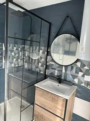 Salle de bains dans l'établissement Petit Appart proche IMA