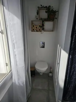 Salle de bains dans l'établissement Petit Appart proche IMA