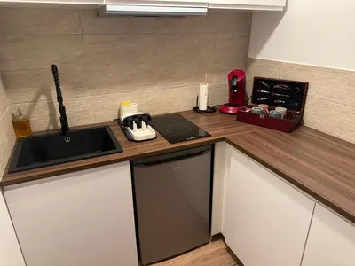 Cuisine ou kitchenette dans l'établissement Studio Cosy