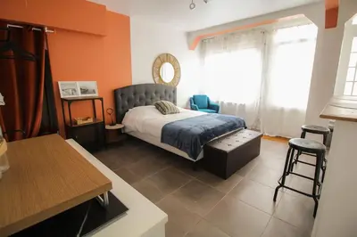 Un ou plusieurs lits dans un hébergement de l'établissement NEW! St Martin 52C- Grand studio