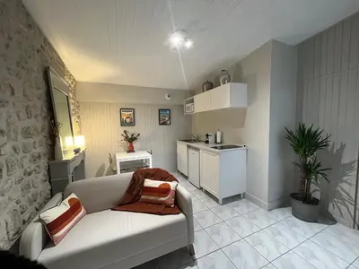 Un ou plusieurs lits dans un hébergement de l'établissement Gîte aux portes d'Angoulême