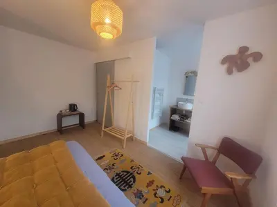 Coin salon dans l'établissement Lekker Slaap