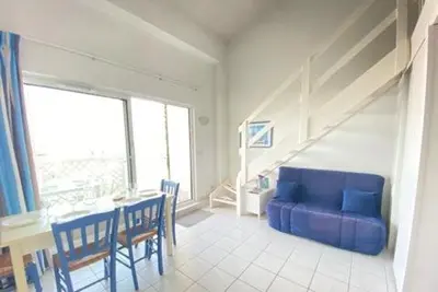 Coin salon dans l'établissement ALIENOR VUE MER 2 à 4 PERSONNES