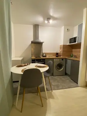 Cuisine ou kitchenette dans l'établissement Le Girouard - City Center - Private Parking - WIFI, NETFLIX