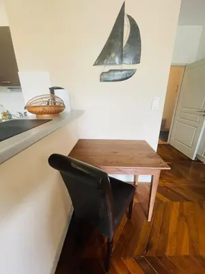 Cuisine ou kitchenette dans l'établissement L’Appart’