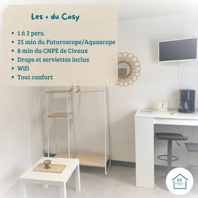 Télévision ou salle de divertissement dans l'établissement LE COSY T1 - 18 m2