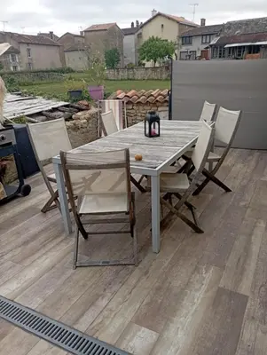 Balcon ou terrasse dans l'établissement Petit moment de detente
