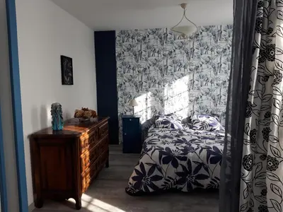 Un ou plusieurs lits dans un hébergement de l'établissement Domaine de Fontcouverte - Gîte
