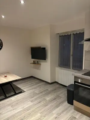 Télévision ou salle de divertissement dans l'établissement Appartement meublé T1 Lussac les Chateaux