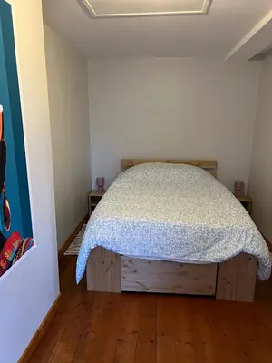 Un ou plusieurs lits dans un hébergement de l'établissement Appartement Charlie, Wifi, Charme, Centre Historique