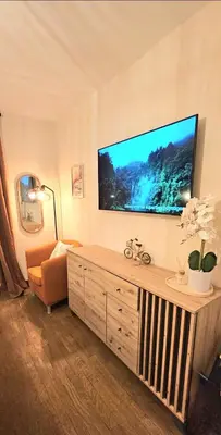 Télévision ou salle de divertissement dans l'établissement Dépaysant à Poitiers