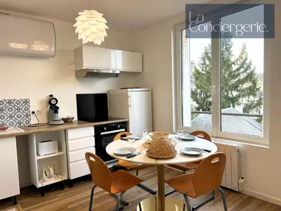 Cuisine ou kitchenette dans l'établissement Le Passage Poitevin-Poitiers-LaConciergerie