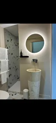 Salle de bains dans l'établissement La Maison du Jardin