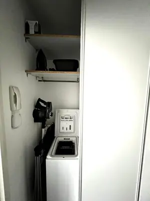 Cuisine ou kitchenette dans l'établissement Aigues Marines - Appartement spacieux avec parking et terrasse