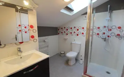 Salle de bains dans l'établissement La Croix du Sud 20 allée de Candé 17138 Saint-XANDRE