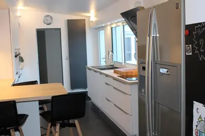 Cuisine ou kitchenette dans l'établissement Villa L'Oasis