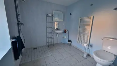 Salle de bains dans l'établissement Les lauriers