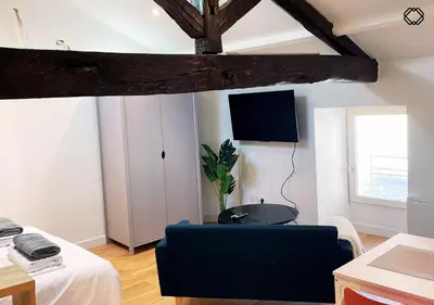 Télévision ou salle de divertissement dans l'établissement Studio Nid Urbain