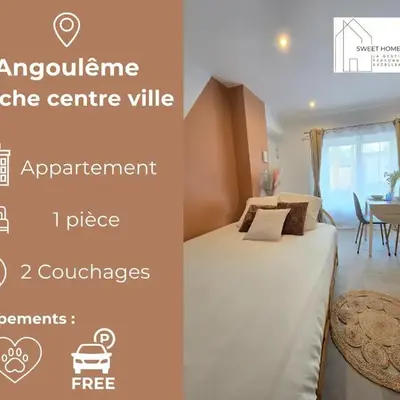 S2 SWEET HOMES I Studio proche centre I Parking inclu