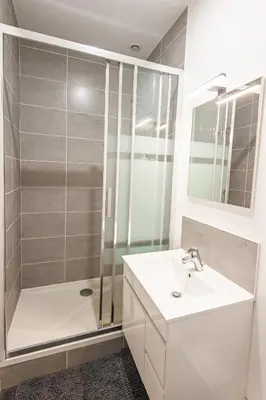 Salle de bains dans l'établissement Karijini Apartment 1 bedroom - City Center - Poitiers