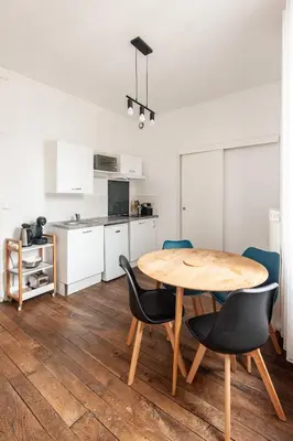 Cuisine ou kitchenette dans l'établissement Karijini Apartment 1 bedroom - City Center - Poitiers