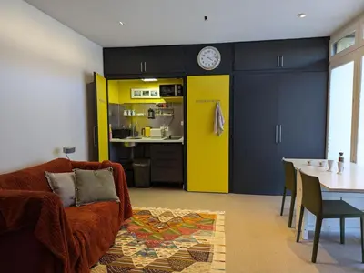 Cuisine ou kitchenette dans l'établissement Gîte charmant avec terrasse privative, animaux admis - FR-1-653-275