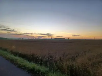Lever ou coucher de soleil vu de la maison de vacances ou à proximité