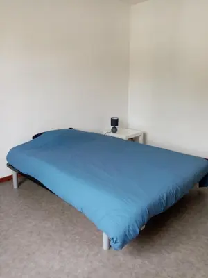 Un ou plusieurs lits dans un hébergement de l'établissement Appart 1 chambre Montmorillon 12