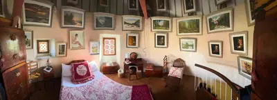 Coin salon dans l'établissement Moulin de la Licorne