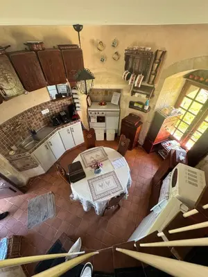 Cuisine ou kitchenette dans l'établissement Moulin de la Licorne