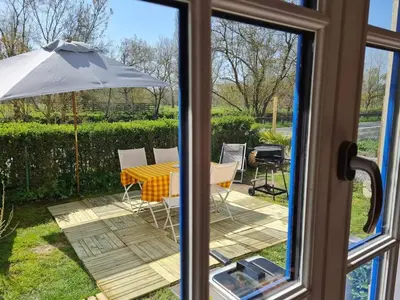 Jardin de l'établissement Le logis du heron