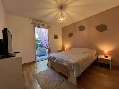Un ou plusieurs lits dans un hébergement de l'établissement Appartement T2 - LA ROCHELLE - LR910-012