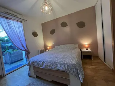 Un ou plusieurs lits dans un hébergement de l'établissement Appartement T2 - LA ROCHELLE - LR910-012