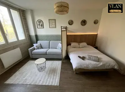 Un ou plusieurs lits dans un hébergement de l'établissement En bord de Sèvre
