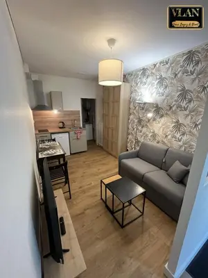 Cuisine ou kitchenette dans l'établissement Le Voltaire
