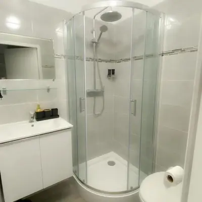 Salle de bains dans l'établissement Studio Cosy