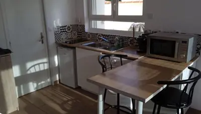 Cuisine ou kitchenette dans l'établissement Studio porte royale