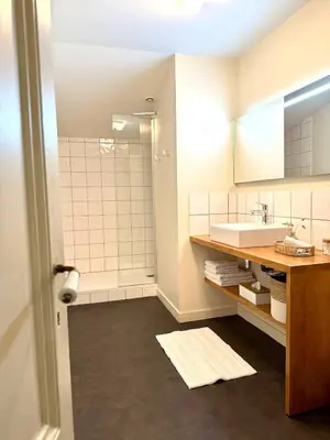 Salle de bains dans l'établissement Les Villas de Grammont 260