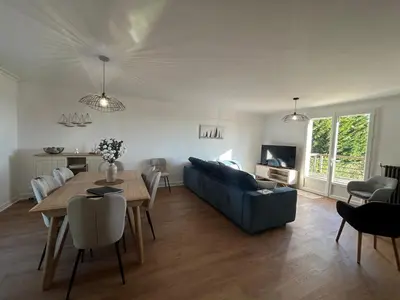 Coin salon dans l'établissement Jumapi house