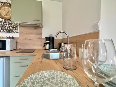 Cuisine ou kitchenette dans l'établissement Studio - Le victoire - aux portes du Futuroscope
