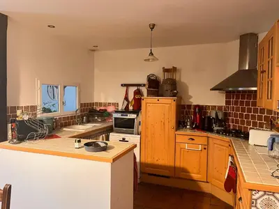 Cuisine ou kitchenette dans l'établissement Moulin De La Parenthèse