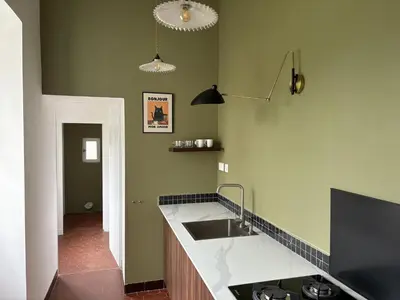Cuisine ou kitchenette dans l'établissement Villa Paignon Studio