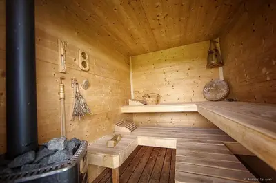 Plan de l'établissement Gîte en matériaux naturels Sauna, couchers de soleil et chevaux
