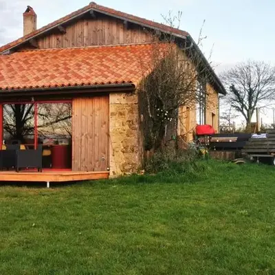 Gîte en matériaux naturels Sauna