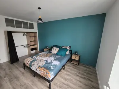 Un ou plusieurs lits dans un hébergement de l'établissement Gîte de la Minoterie