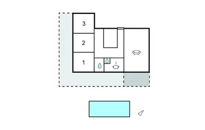 Plan de l'établissement 3 Bedroom Gorgeous Home In Rochefort