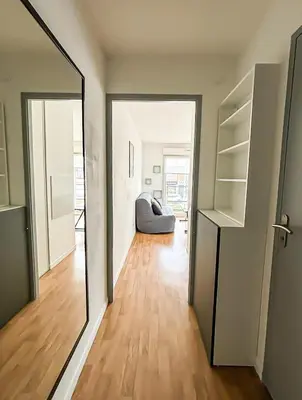 Coin salon dans l'établissement Studio tout équipé, fonctionnel avec parking privatif