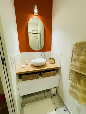 Salle de bains dans l'établissement Cozy apartment Chez Simone